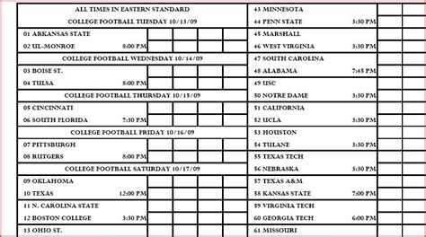 printable college football line sheets|FREE COLLEGE FOOTBALL LINE SHEETS & SCHEDULES.
